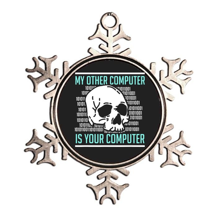 Cyber Hacker Computer Security Expert Cybersecurity Metallic Star Ornament