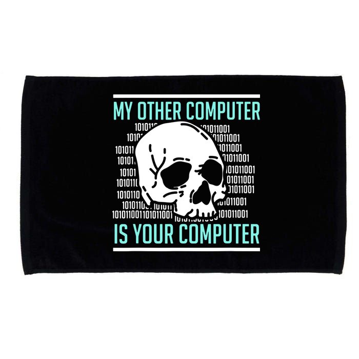Cyber Hacker Computer Security Expert Cybersecurity Microfiber Hand Towel