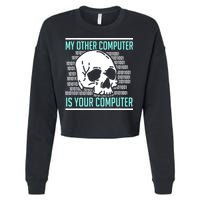 Cyber Hacker Computer Security Expert Cybersecurity Cropped Pullover Crew