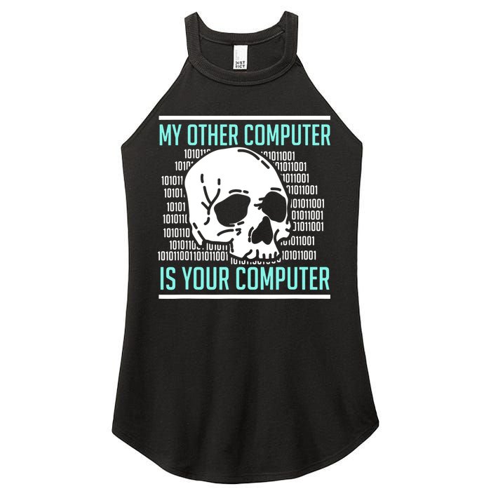 Cyber Hacker Computer Security Expert Cybersecurity Women's Perfect Tri Rocker Tank