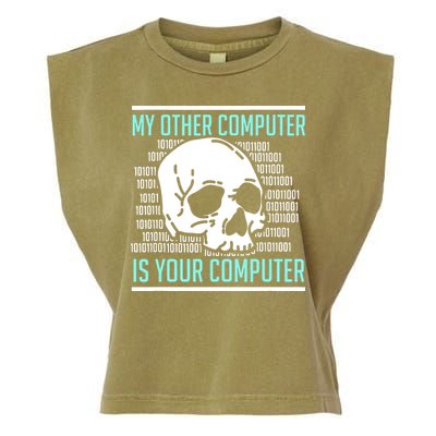 Cyber Hacker Computer Security Expert Cybersecurity Garment-Dyed Women's Muscle Tee