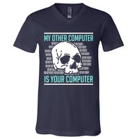 Cyber Hacker Computer Security Expert Cybersecurity V-Neck T-Shirt