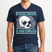 Cyber Hacker Computer Security Expert Cybersecurity V-Neck T-Shirt
