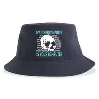 Cyber Hacker Computer Security Expert Cybersecurity Sustainable Bucket Hat