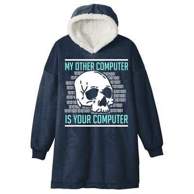 Cyber Hacker Computer Security Expert Cybersecurity Hooded Wearable Blanket
