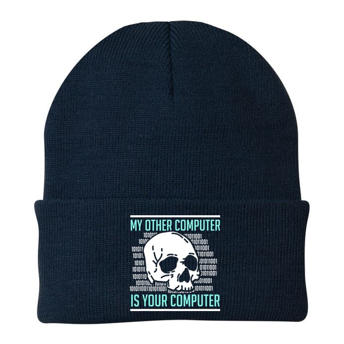 Cyber Hacker Computer Security Expert Cybersecurity Knit Cap Winter Beanie