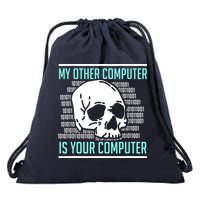 Cyber Hacker Computer Security Expert Cybersecurity Drawstring Bag