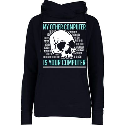 Cyber Hacker Computer Security Expert Cybersecurity Womens Funnel Neck Pullover Hood