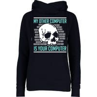 Cyber Hacker Computer Security Expert Cybersecurity Womens Funnel Neck Pullover Hood