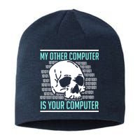 Cyber Hacker Computer Security Expert Cybersecurity Sustainable Beanie