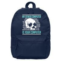 Cyber Hacker Computer Security Expert Cybersecurity 16 in Basic Backpack