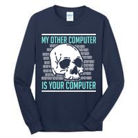 Cyber Hacker Computer Security Expert Cybersecurity Tall Long Sleeve T-Shirt