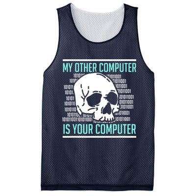 Cyber Hacker Computer Security Expert Cybersecurity Mesh Reversible Basketball Jersey Tank
