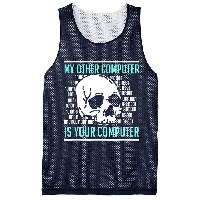 Cyber Hacker Computer Security Expert Cybersecurity Mesh Reversible Basketball Jersey Tank