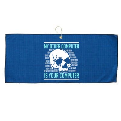 Cyber Hacker Computer Security Expert Cybersecurity Large Microfiber Waffle Golf Towel