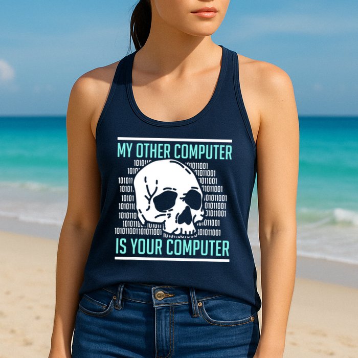Cyber Hacker Computer Security Expert Cybersecurity Womens Tank Top