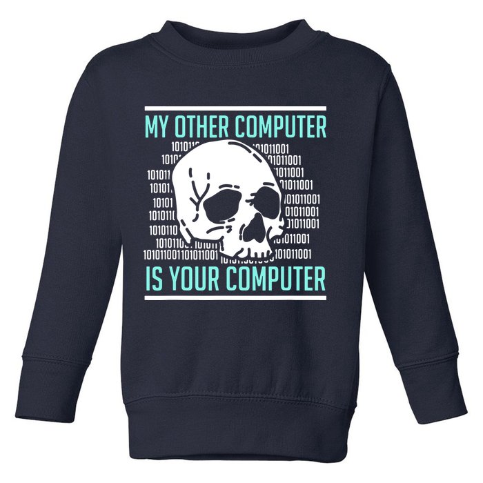 Cyber Hacker Computer Security Expert Cybersecurity Toddler Sweatshirt