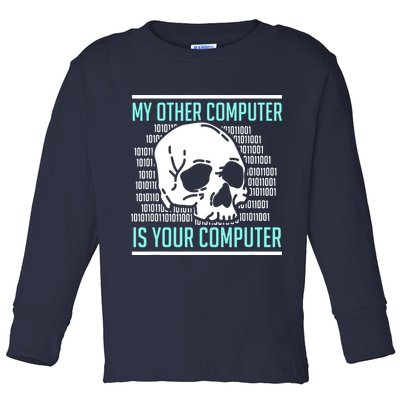 Cyber Hacker Computer Security Expert Cybersecurity Toddler Long Sleeve Shirt