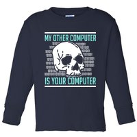 Cyber Hacker Computer Security Expert Cybersecurity Toddler Long Sleeve Shirt