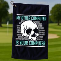 Cyber Hacker Computer Security Expert Cybersecurity Golf Towel
