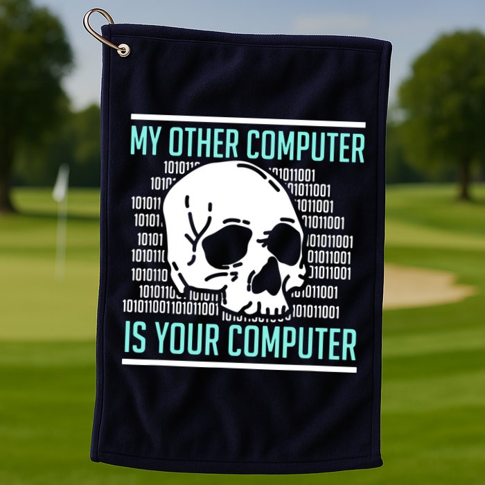 Cyber Hacker Computer Security Expert Cybersecurity Golf Towel