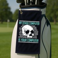 Cyber Hacker Computer Security Expert Cybersecurity Golf Towel