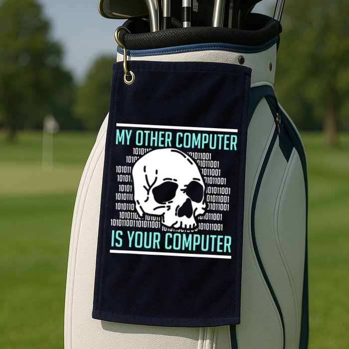 Cyber Hacker Computer Security Expert Cybersecurity Golf Towel