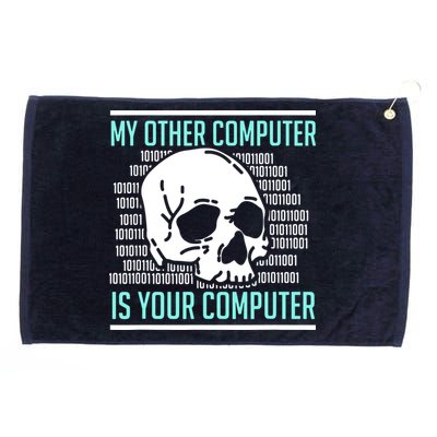 Cyber Hacker Computer Security Expert Cybersecurity Grommeted Golf Towel