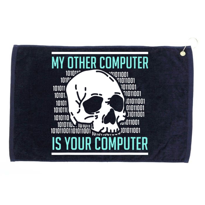 Cyber Hacker Computer Security Expert Cybersecurity Grommeted Golf Towel