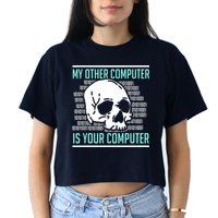 Cyber Hacker Computer Security Expert Cybersecurity Crop Top