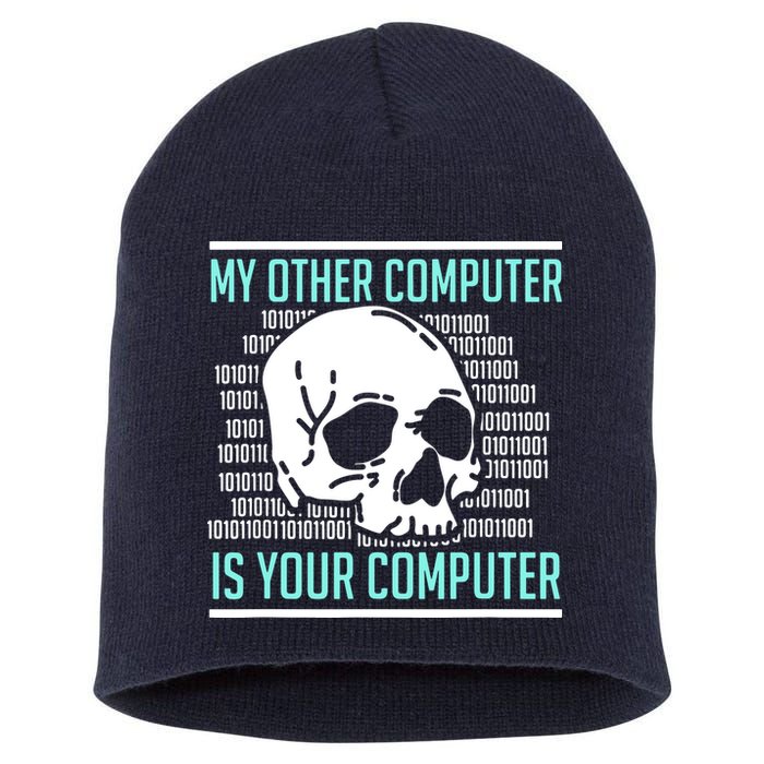 Cyber Hacker Computer Security Expert Cybersecurity Short Acrylic Beanie