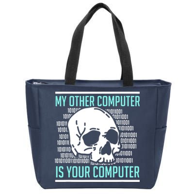 Cyber Hacker Computer Security Expert Cybersecurity Zip Tote Bag