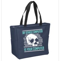 Cyber Hacker Computer Security Expert Cybersecurity Zip Tote Bag