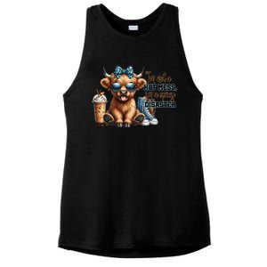 Cute Highland Cow IM Not A Hot Mess Im A Spicy Disaster Ladies PosiCharge Tri-Blend Wicking Tank