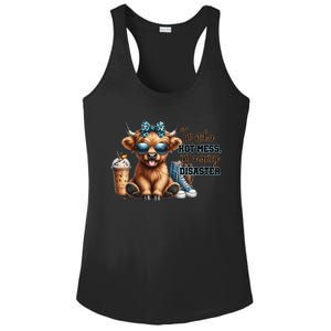 Cute Highland Cow IM Not A Hot Mess Im A Spicy Disaster Ladies PosiCharge Competitor Racerback Tank