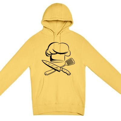 Chef Hat Culinary Sous Chef Cuisine Kitchen Chief Cook Tools Premium Pullover Hoodie