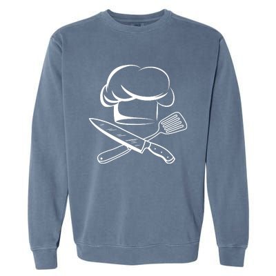 Chef Hat Culinary Sous Chef Cuisine Kitchen Chief Cook Tools Garment-Dyed Sweatshirt