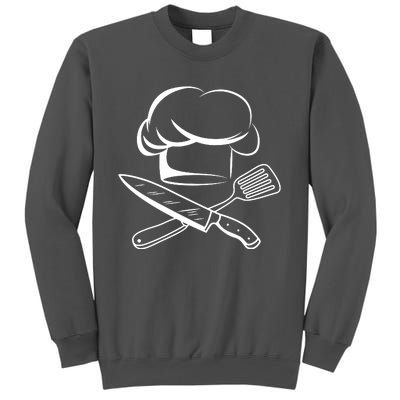 Chef Hat Culinary Sous Chef Cuisine Kitchen Chief Cook Tools Tall Sweatshirt