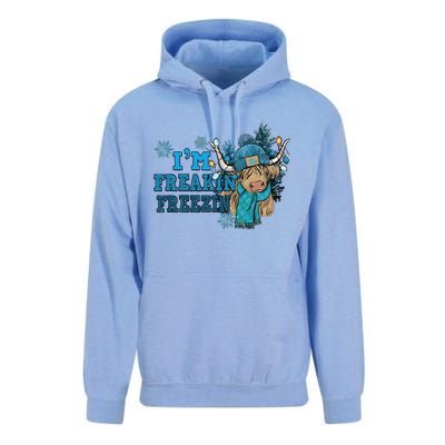 Christmas Highland Cow Country Western Christmas Unisex Surf Hoodie