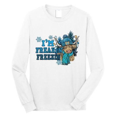 Christmas Highland Cow Country Western Christmas Long Sleeve Shirt