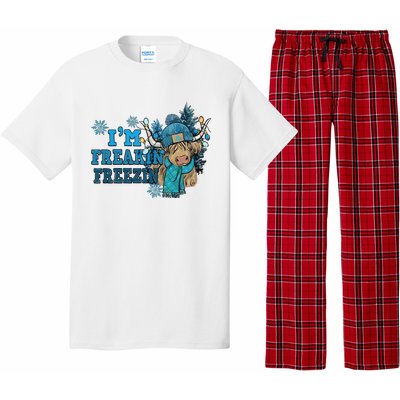 Christmas Highland Cow Country Western Christmas Pajama Set