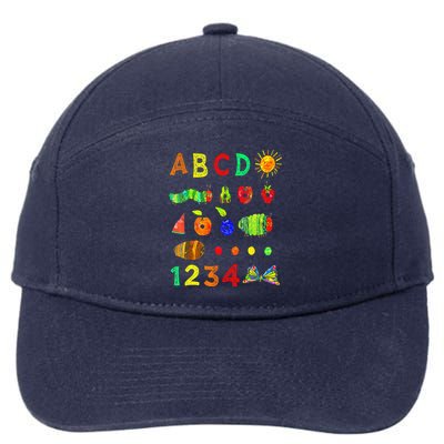 Cute Hungry Caterpillar Transformation Back To School 7-Panel Snapback Hat