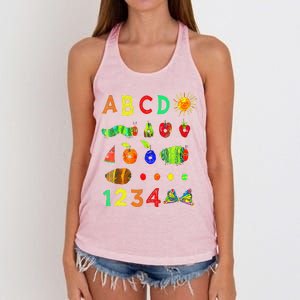 Cute Hungry Caterpillar Transformation Back To School Women's Knotted Racerback Tank