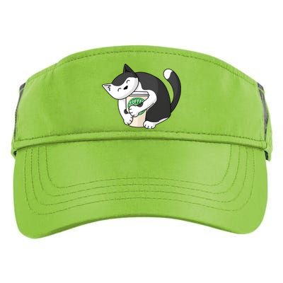 Coffee Hug Cat Coffee Lover Kitten Cute Pet Adult Drive Performance Visor