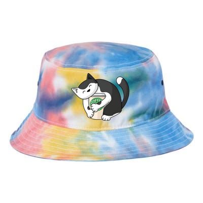 Coffee Hug Cat Coffee Lover Kitten Cute Pet Tie Dye Newport Bucket Hat