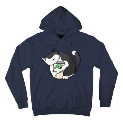 Coffee Hug Cat Coffee Lover Kitten Cute Pet Tall Hoodie