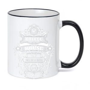 Coffee House 11oz Black Color Changing Mug