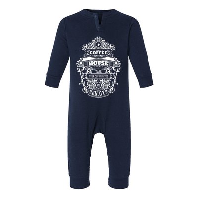 Coffee House Infant Fleece One Piece