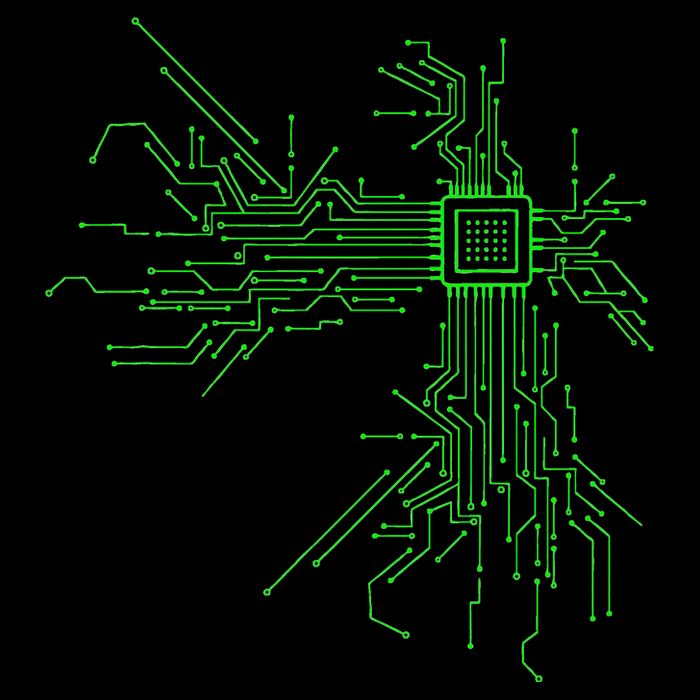 Cpu Heart Circuit Board Funny Programmer Technology Core Toddler T-Shirt