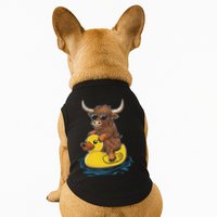 Cute Highland Cow Duck Pool Float Summer Vibes Swimming Doggie Tank